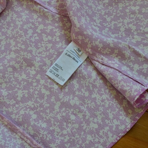 & OTHER STORIES FLORAL PRINT PUFF SLEEVE DRESS SIZE 38 US S/M - Picture 6 of 8